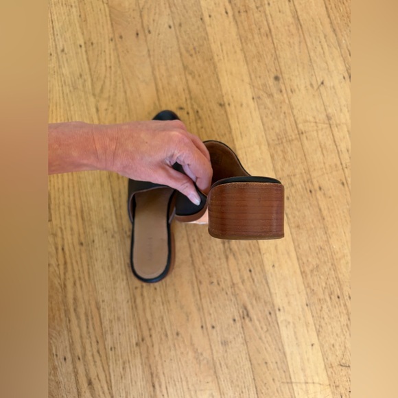 Soludos leather mule pointed toe block heal - Picture 12 of 15